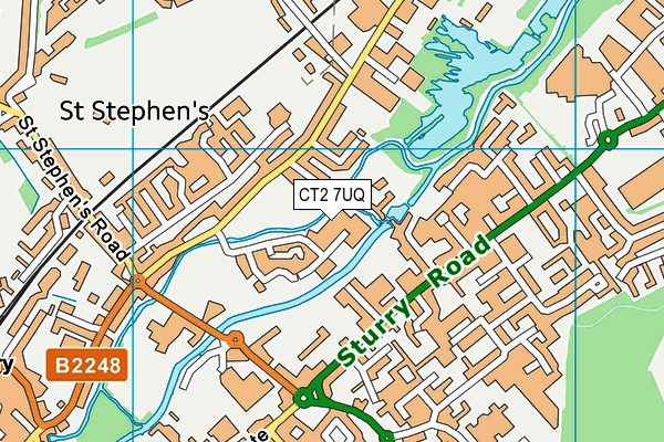 CT2 7UQ map - OS VectorMap District (Ordnance Survey)
