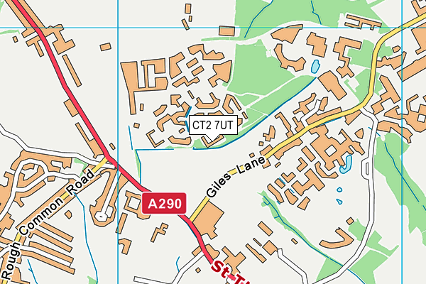 CT2 7UT map - OS VectorMap District (Ordnance Survey)