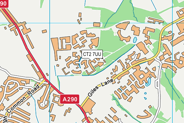 CT2 7UU map - OS VectorMap District (Ordnance Survey)