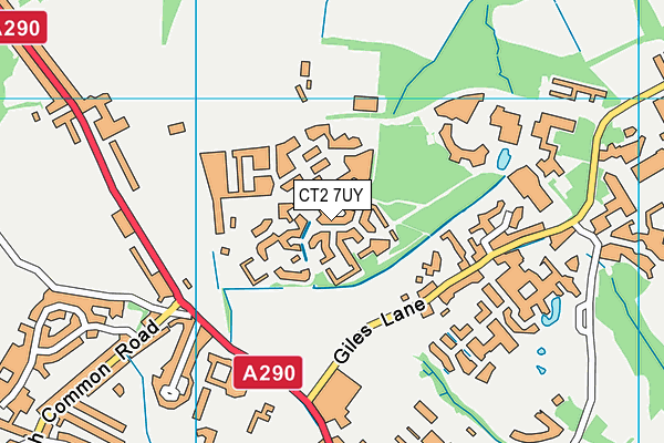 CT2 7UY map - OS VectorMap District (Ordnance Survey)