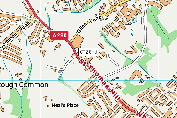 St Edmund's School Canterbury map (CT2 8HU) - OS VectorMap District (Ordnance Survey)