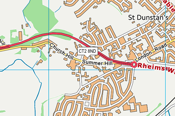 CT2 8ND map - OS VectorMap District (Ordnance Survey)