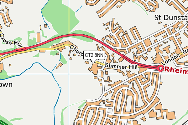 CT2 8NN map - OS VectorMap District (Ordnance Survey)