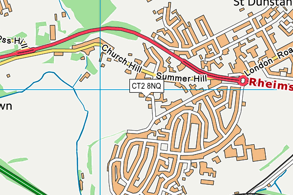 CT2 8NQ map - OS VectorMap District (Ordnance Survey)