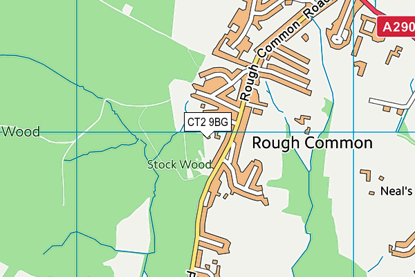 CT2 9BG map - OS VectorMap District (Ordnance Survey)