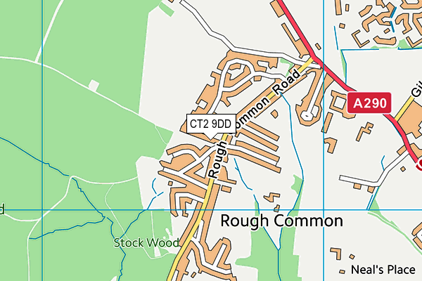 CT2 9DD map - OS VectorMap District (Ordnance Survey)