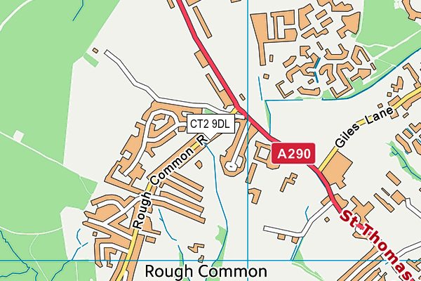 CT2 9DL map - OS VectorMap District (Ordnance Survey)