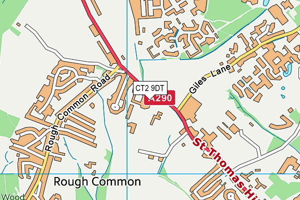 Kent College (Canterbury) map (CT2 9DT) - OS VectorMap District (Ordnance Survey)