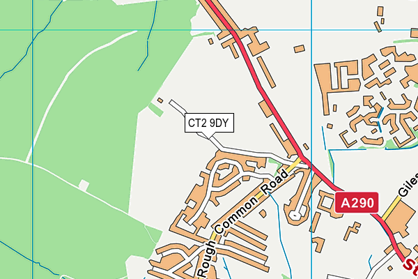 CT2 9DY map - OS VectorMap District (Ordnance Survey)