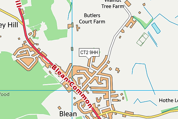 CT2 9HH map - OS VectorMap District (Ordnance Survey)