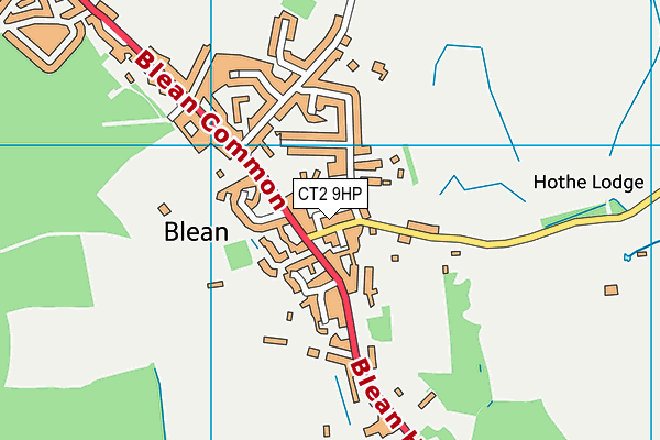 CT2 9HP map - OS VectorMap District (Ordnance Survey)