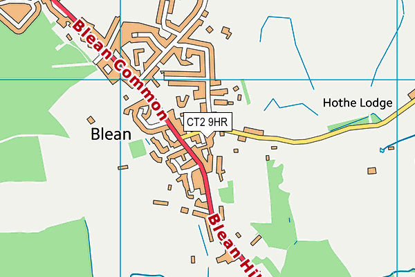 CT2 9HR map - OS VectorMap District (Ordnance Survey)