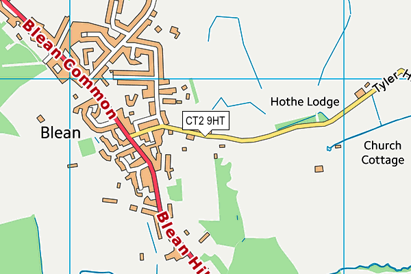 CT2 9HT map - OS VectorMap District (Ordnance Survey)