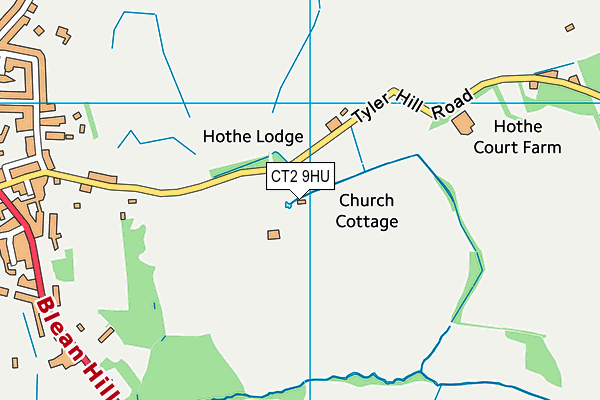 CT2 9HU map - OS VectorMap District (Ordnance Survey)