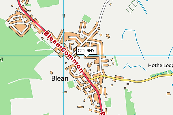 CT2 9HY map - OS VectorMap District (Ordnance Survey)