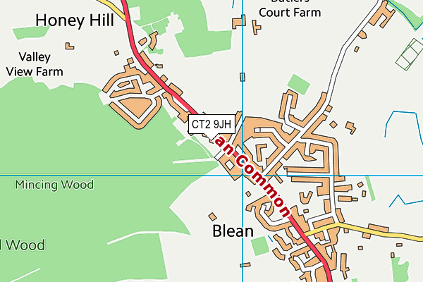 Map of KEMINGTON'S LODGE LTD at district scale