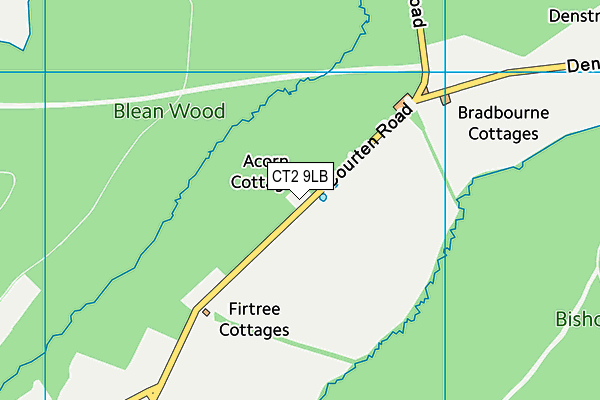 CT2 9LB map - OS VectorMap District (Ordnance Survey)