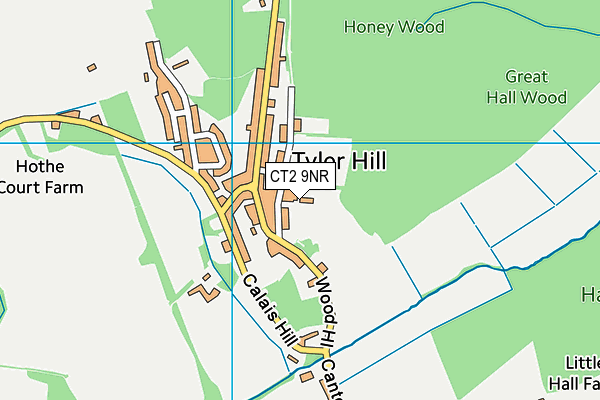 CT2 9NR map - OS VectorMap District (Ordnance Survey)