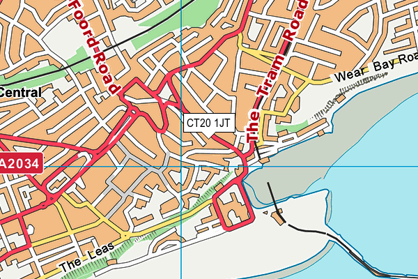 Map of THE FAT RAJ FOLKESTONE LTD at district scale