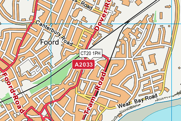 CT20 1PH map - OS VectorMap District (Ordnance Survey)