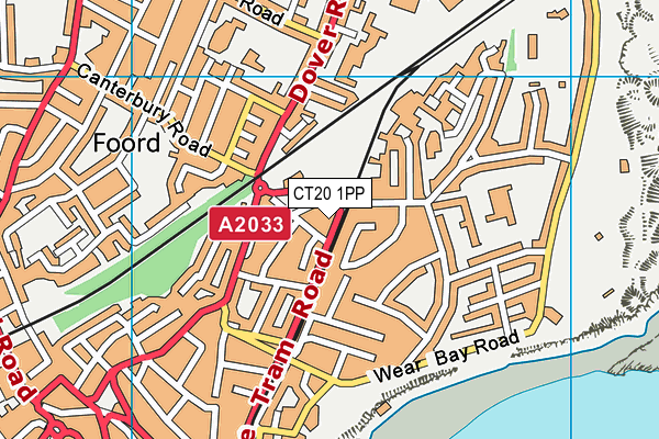 CT20 1PP map - OS VectorMap District (Ordnance Survey)