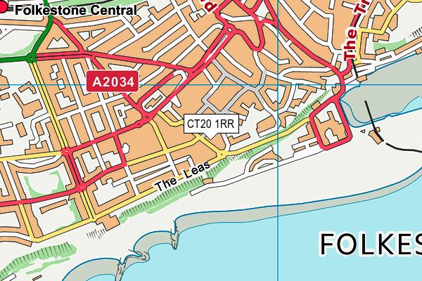 Trugym (Folkestone) (Closed) map (CT20 1RR) - OS VectorMap District (Ordnance Survey)