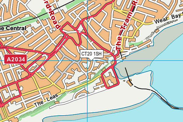 CT20 1SH map - OS VectorMap District (Ordnance Survey)