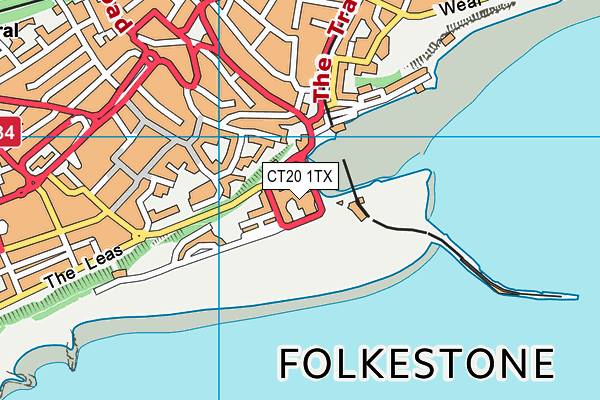 Spindles Health & Leisure (Folkestone) map (CT20 1TX) - OS VectorMap District (Ordnance Survey)