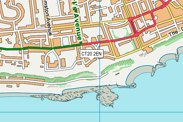 CT20 2EN map - OS VectorMap District (Ordnance Survey)