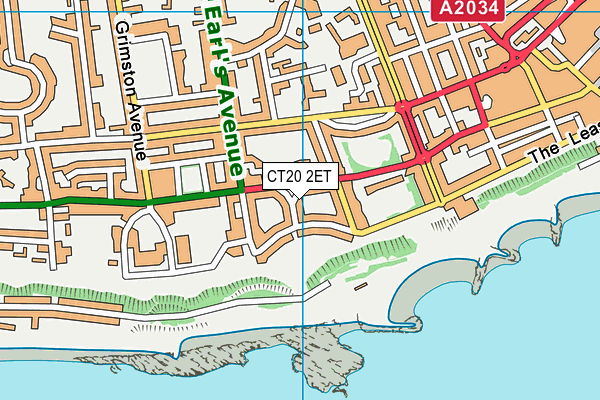 CT20 2ET map - OS VectorMap District (Ordnance Survey)