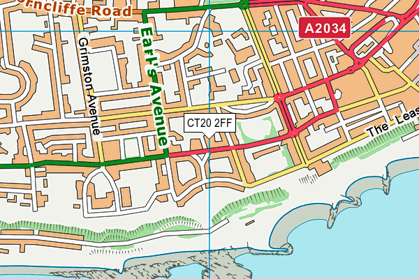 CT20 2FF map - OS VectorMap District (Ordnance Survey)