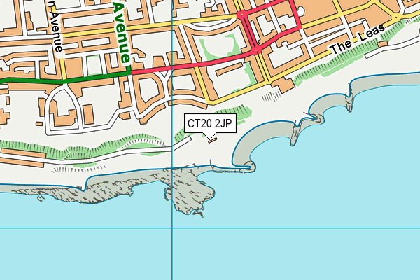 CT20 2JP map - OS VectorMap District (Ordnance Survey)