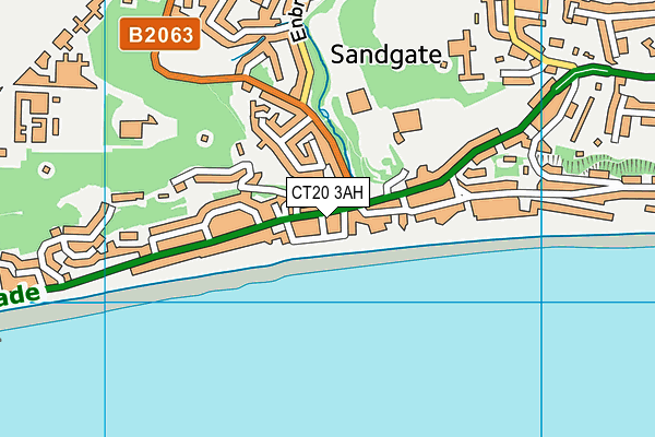 CT20 3AH map - OS VectorMap District (Ordnance Survey)