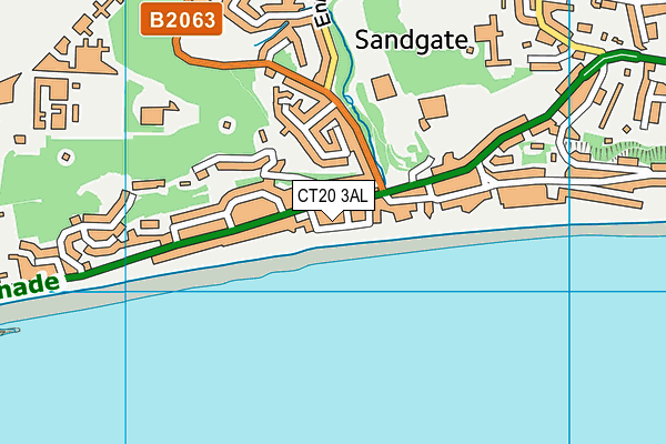 CT20 3AL map - OS VectorMap District (Ordnance Survey)