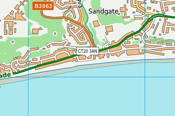 CT20 3AN map - OS VectorMap District (Ordnance Survey)