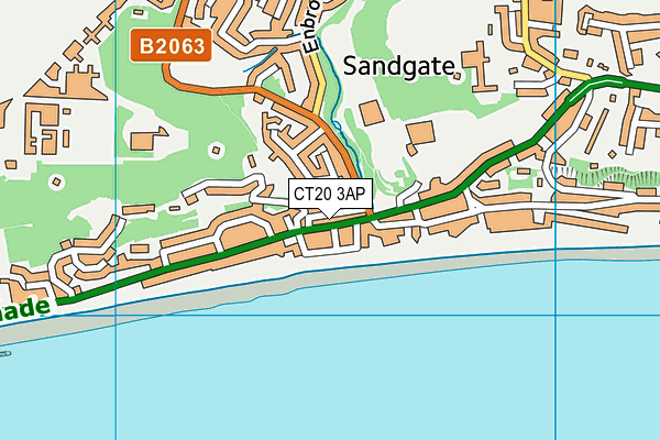 CT20 3AP map - OS VectorMap District (Ordnance Survey)