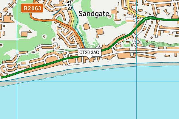 CT20 3AQ map - OS VectorMap District (Ordnance Survey)