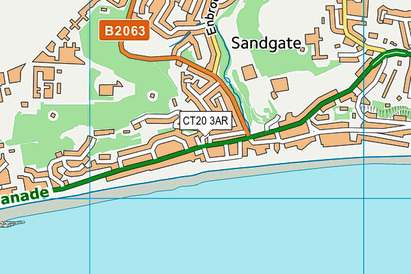 CT20 3AR map - OS VectorMap District (Ordnance Survey)