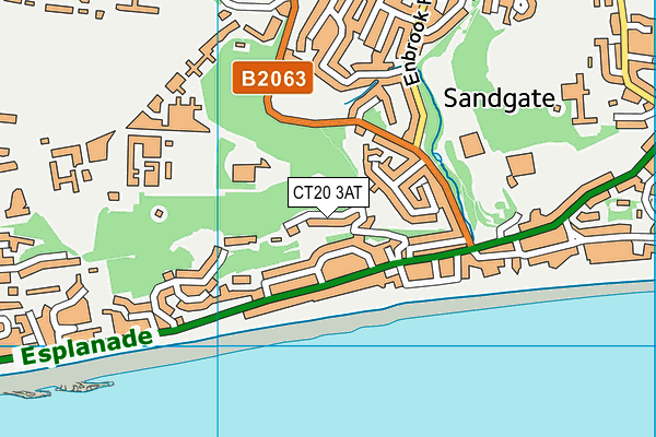 Sandgate Scout Hut map (CT20 3AT) - OS VectorMap District (Ordnance Survey)