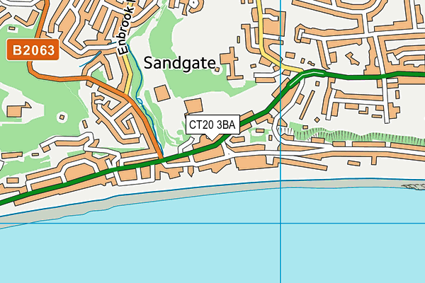 CT20 3BA map - OS VectorMap District (Ordnance Survey)