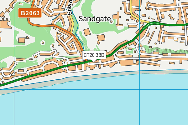 CT20 3BD map - OS VectorMap District (Ordnance Survey)