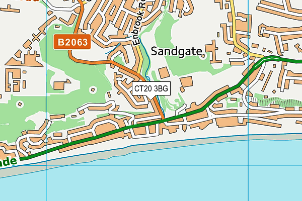 CT20 3BG map - OS VectorMap District (Ordnance Survey)