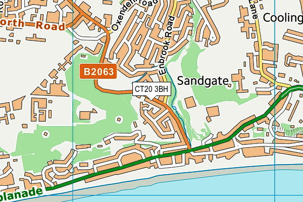 CT20 3BH map - OS VectorMap District (Ordnance Survey)