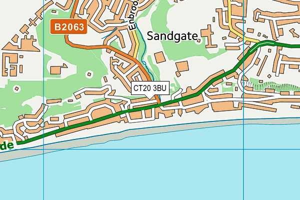 CT20 3BU map - OS VectorMap District (Ordnance Survey)