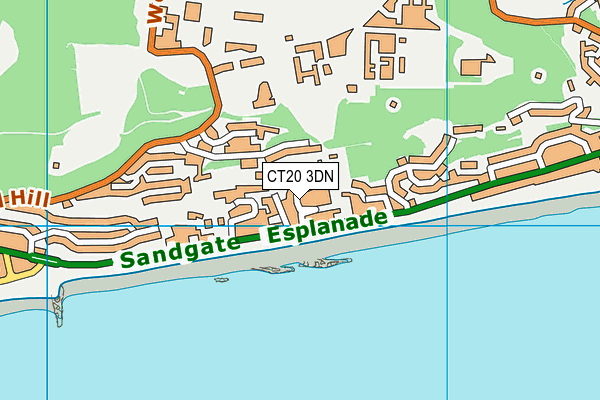 CT20 3DN map - OS VectorMap District (Ordnance Survey)