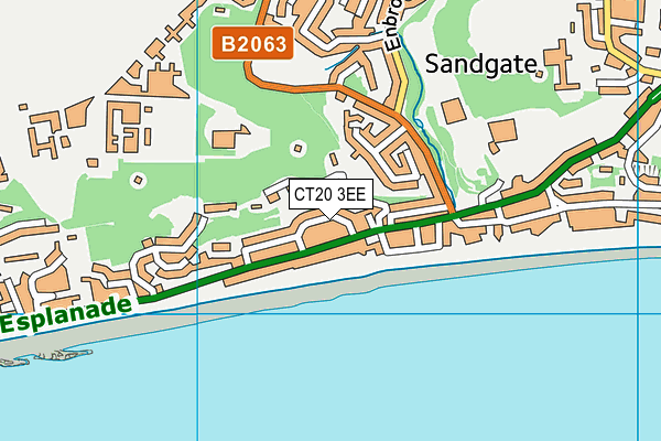 CT20 3EE map - OS VectorMap District (Ordnance Survey)