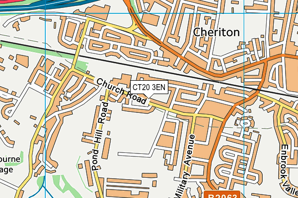 CT20 3EN map - OS VectorMap District (Ordnance Survey)