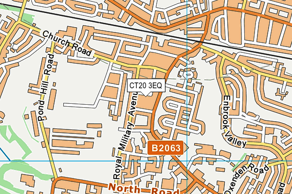 CT20 3EQ map - OS VectorMap District (Ordnance Survey)