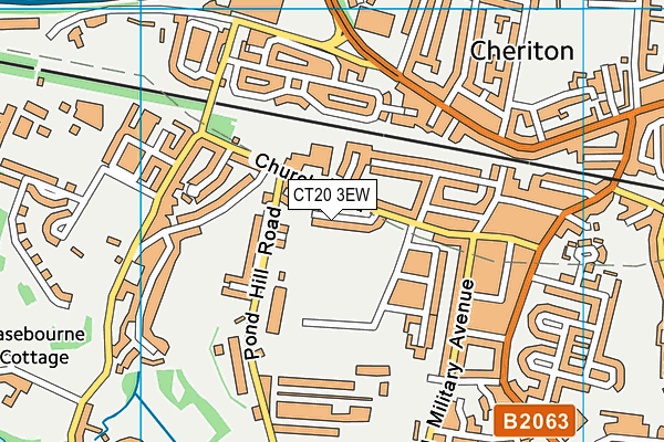 The Stadium map (CT20 3EW) - OS VectorMap District (Ordnance Survey)