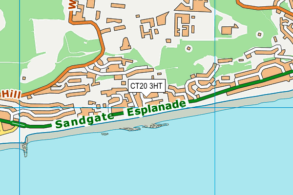 CT20 3HT map - OS VectorMap District (Ordnance Survey)